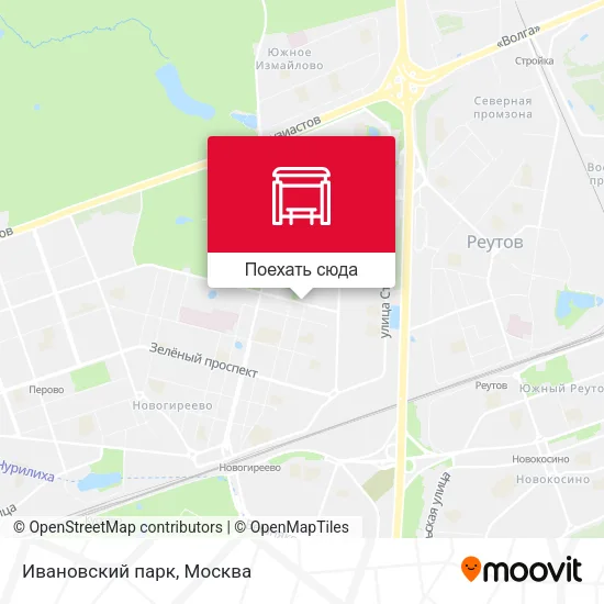 Карта Ивановский парк
