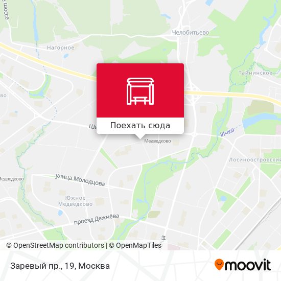 Карта Заревый пр., 19