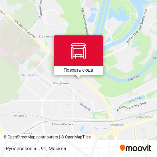 Карта Рублевское ш., 91