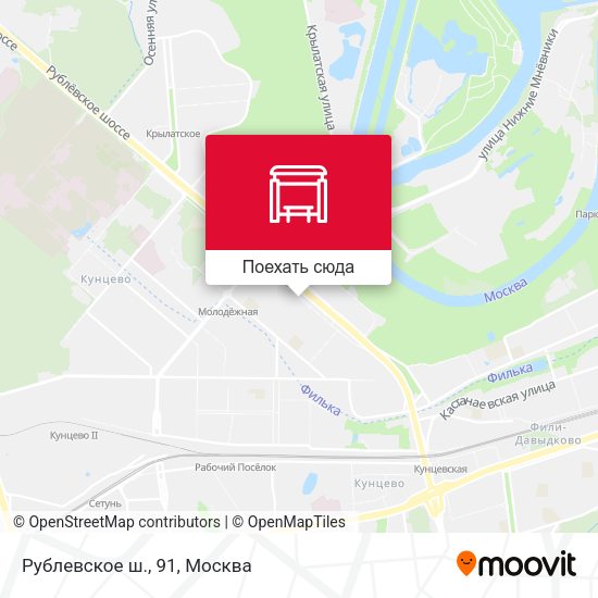 Карта Рублевское ш., 91