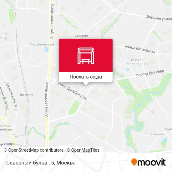 Карта Северный бульв., 5