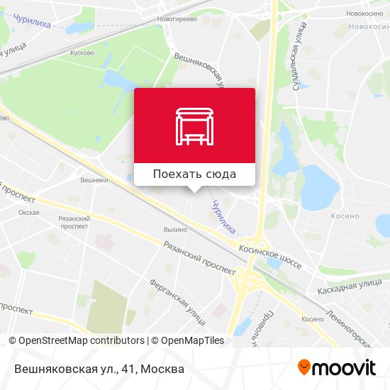 Карта Вешняковская ул., 41