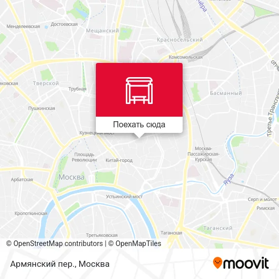 Карта Армянский пер.