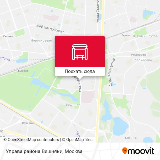 Карта Управа района Вешняки