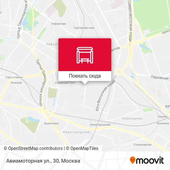 Карта Авиамоторная ул., 30