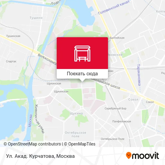 Карта Ул. Акад. Курчатова