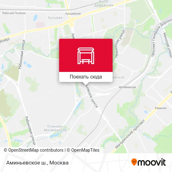Карта Аминьевское ш.