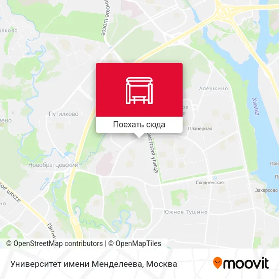 Карта Университет имени Менделеева