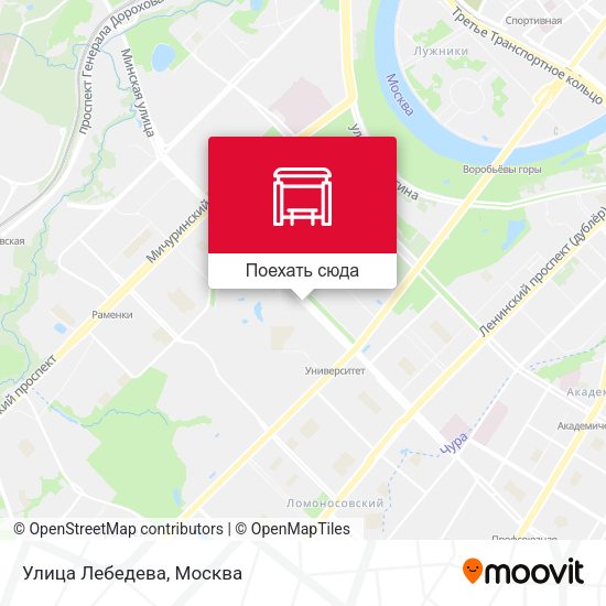 Карта Улица Лебедева