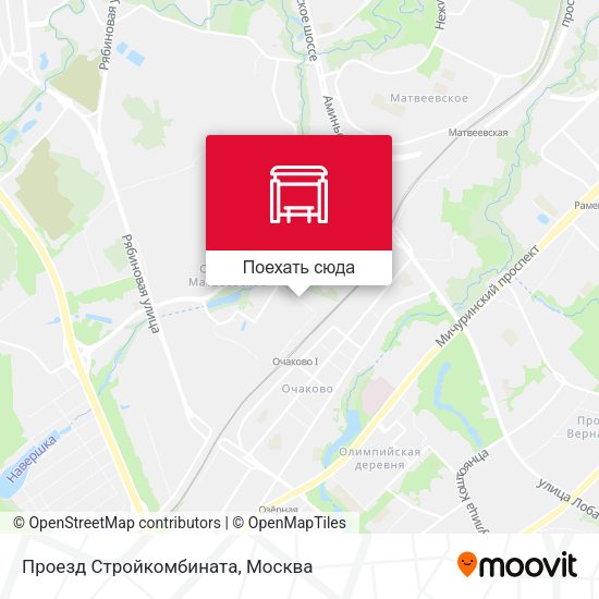 Карта Проезд Стройкомбината