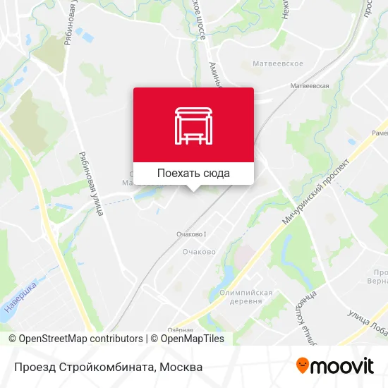 Карта Проезд Стройкомбината