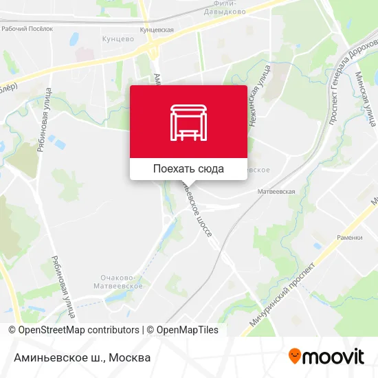 Карта Аминьевское ш.