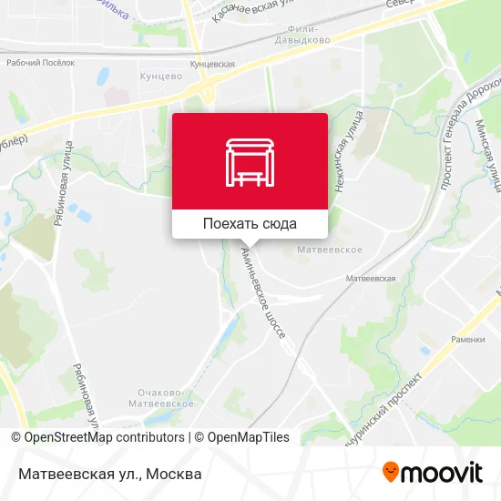 Карта Матвеевская ул.