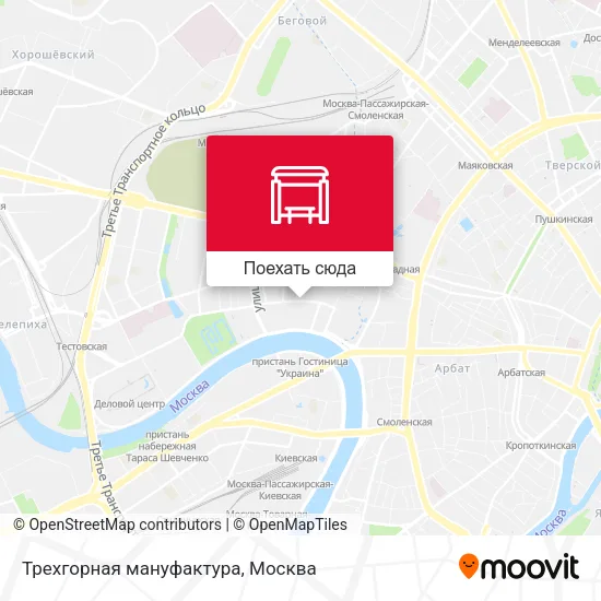 Карта Трехгорная мануфактура