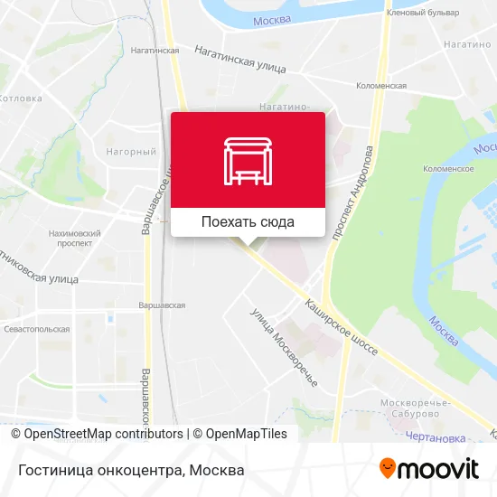 Карта Гостиница онкоцентра