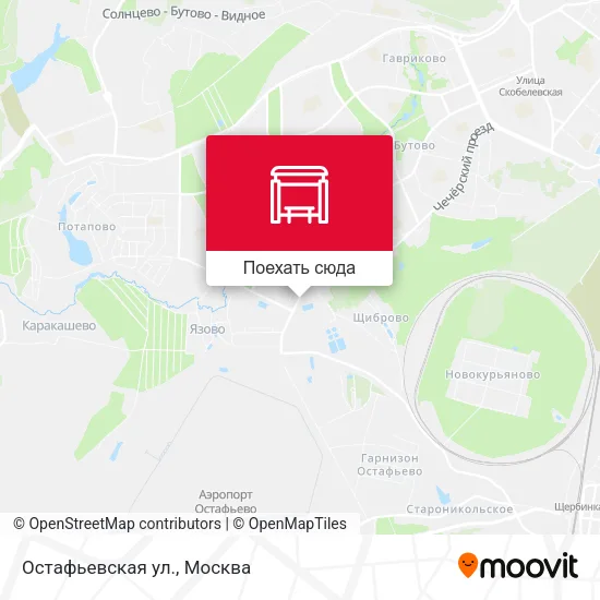 Карта Остафьевская ул.