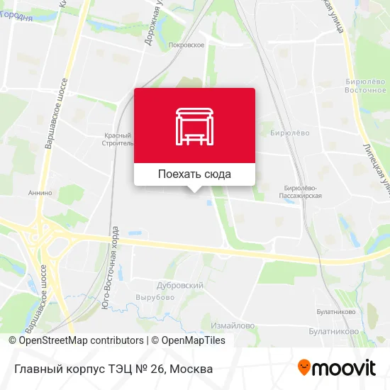 Карта Главный корпус ТЭЦ № 26