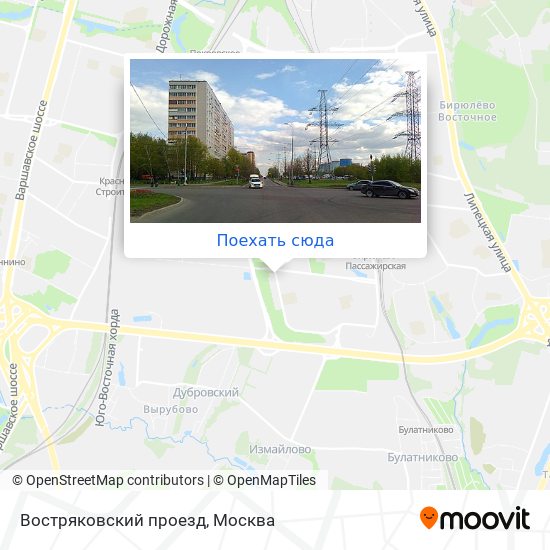 Востряковский проезд карта москвы