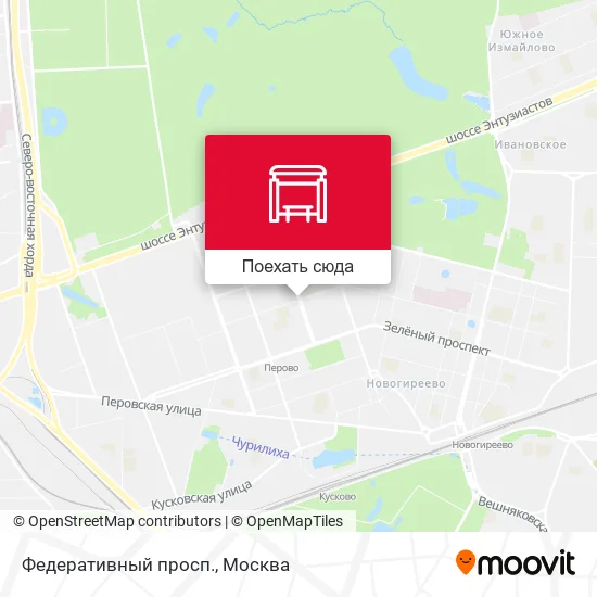 Карта Федеративный просп.