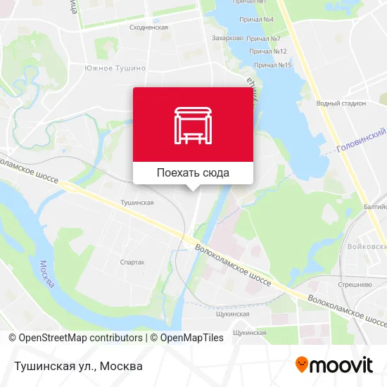 Карта Тушинская ул.