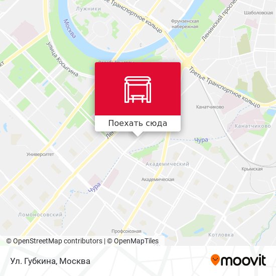 Карта Ул. Губкина