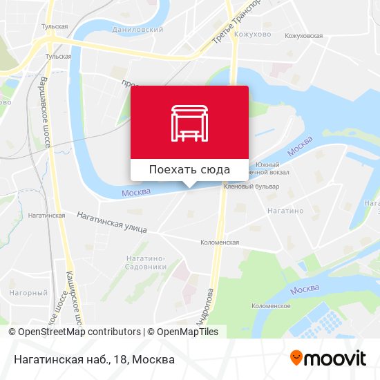 Карта Нагатинская наб., 18