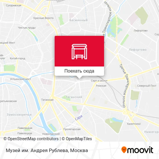 Карта Музей им. Андрея Рублева