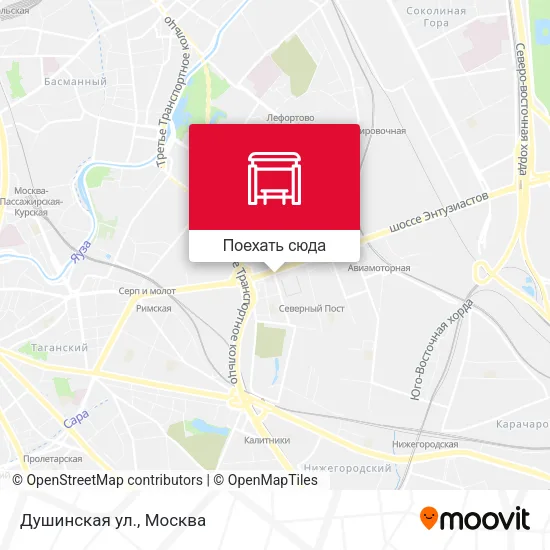 Карта Душинская ул.