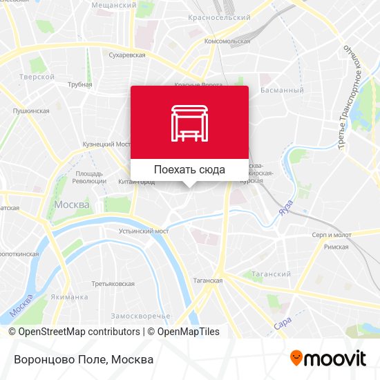 Карта Воронцово Поле