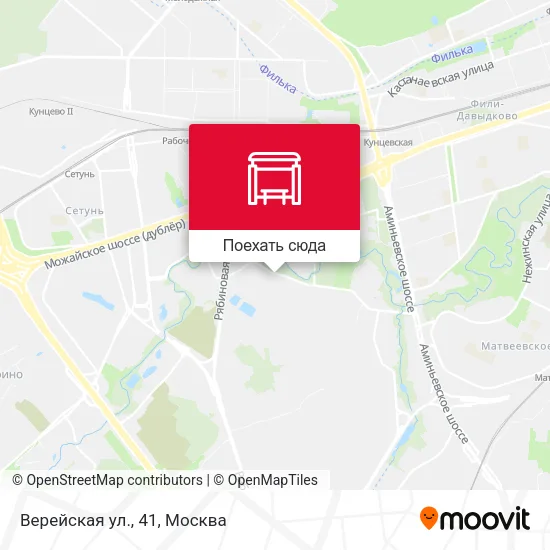 Карта Верейская ул., 41