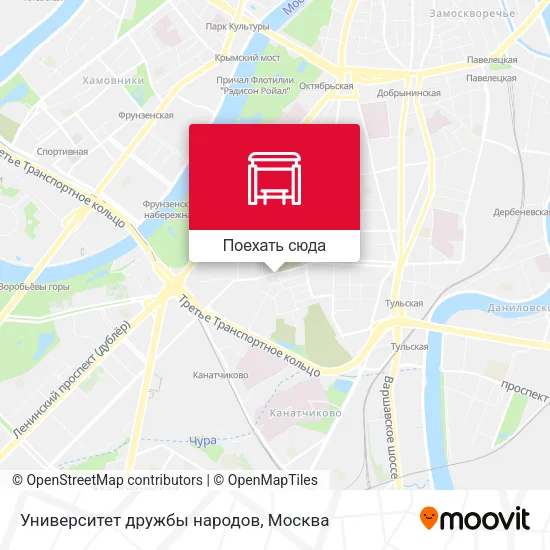Карта Университет дружбы народов