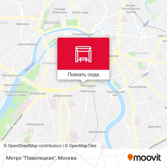Карта Метро "Павелецкая"