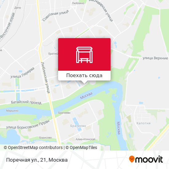 Карта Поречная ул., 21