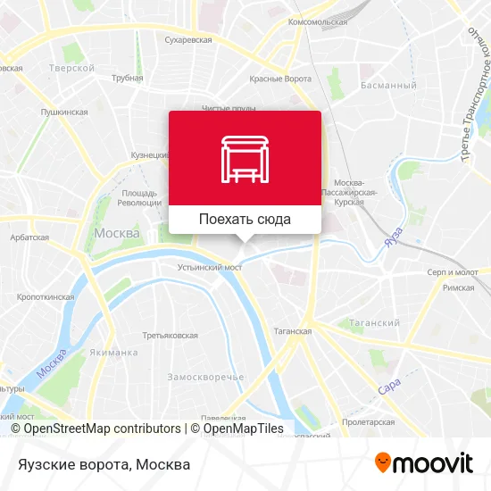 Карта Яузские ворота