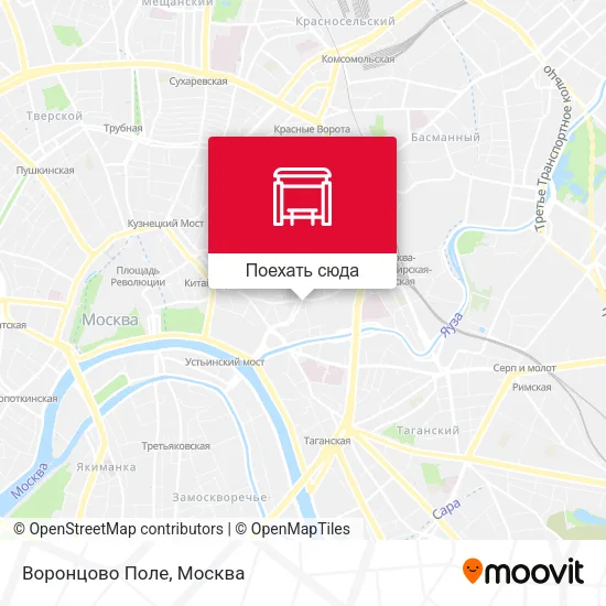 Карта Воронцово Поле