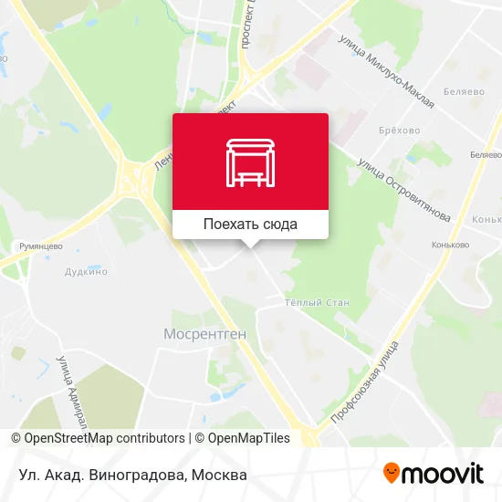 Карта Ул. Акад. Виноградова