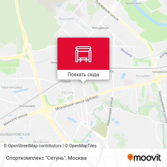 Карта Спорткомплекс "Сетунь"