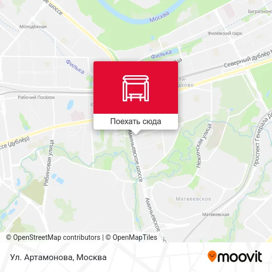 Карта Ул. Артамонова