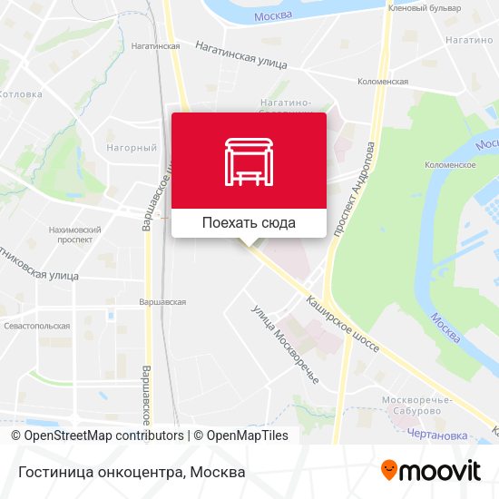 Карта Гостиница онкоцентра