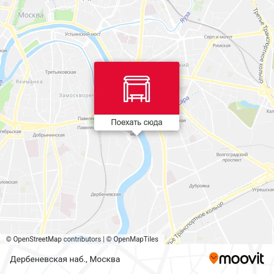 Карта Дербеневская наб.