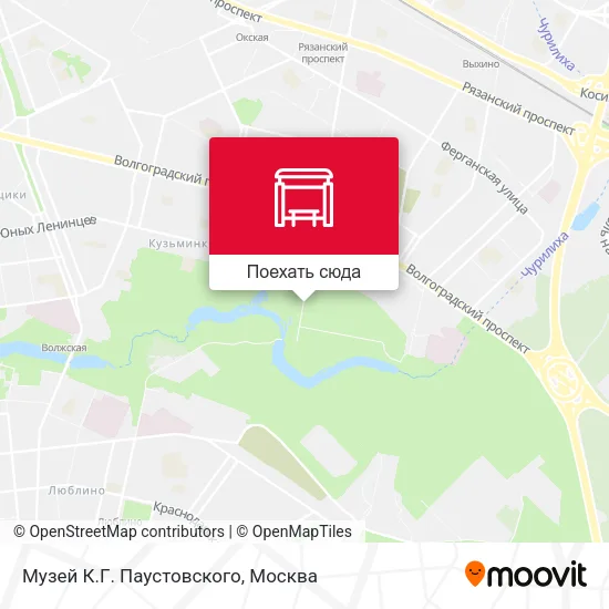 Карта Музей К.Г. Паустовского