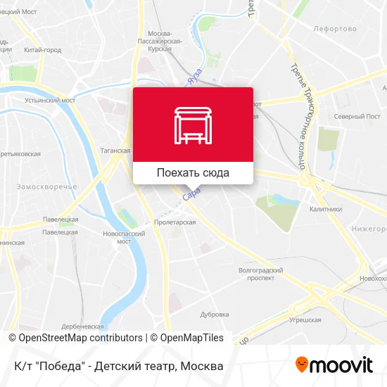 Карта К/т "Победа" - Детский театр
