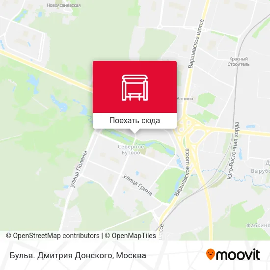 Карта Бульв. Дмитрия Донского