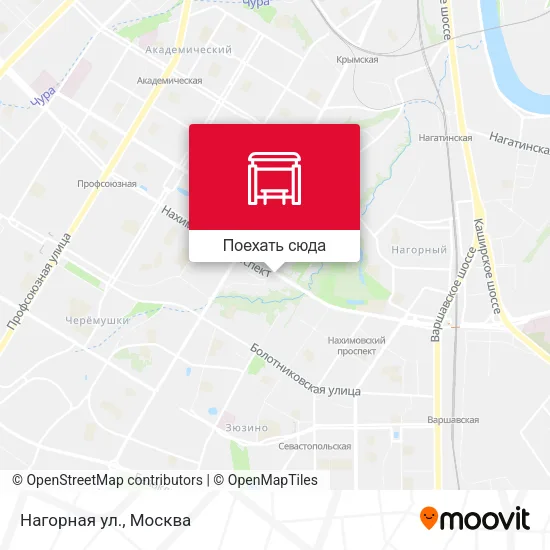 Карта Нагорная ул.