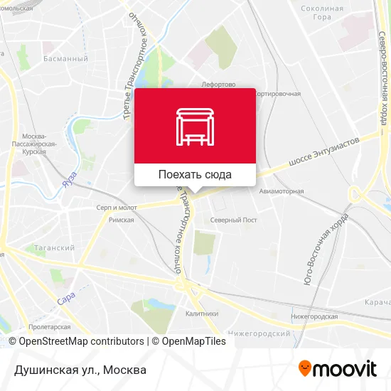 Карта Душинская ул.