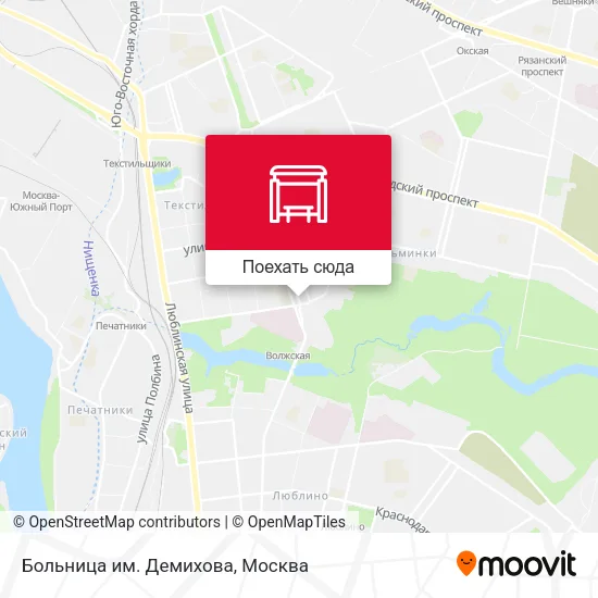 Карта Больница им. Демихова