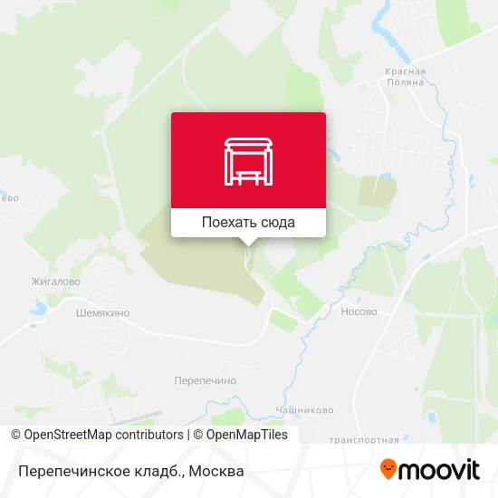 Карта Перепечинское кладб.