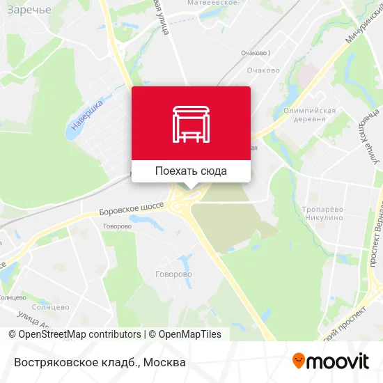 Карта Востряковское кладб.