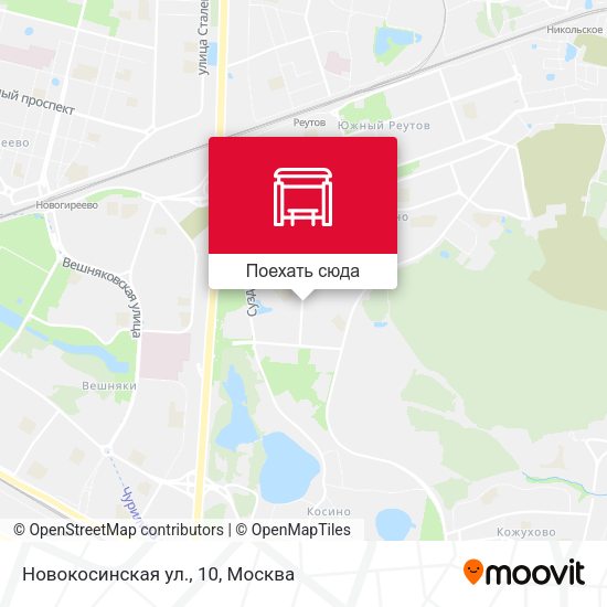Карта Новокосинская ул., 10