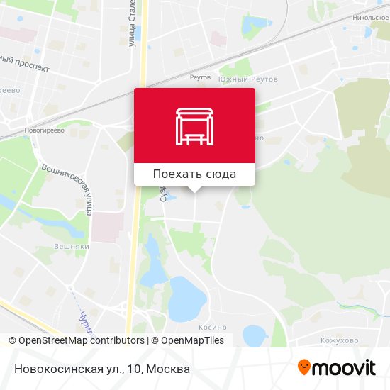 Карта Новокосинская ул., 10